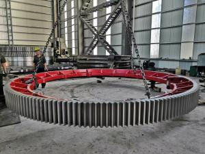 China Cement Mixer 16000mm kiln girth gear Large Main Drive Large Girth Steel Gear wholesale