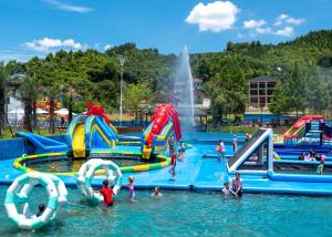 China Exciting Water Park Amusement Equipment Inflatable Slip And Slide wholesale