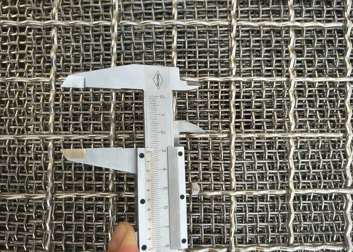Flat Top Stainless Steel Crimped Wire Mesh Crimped Wire Screen For Livestock Breeding