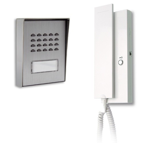 2 Wire audio visual Outdoor Ring Doorbell OEM Metal Panel For Apartment