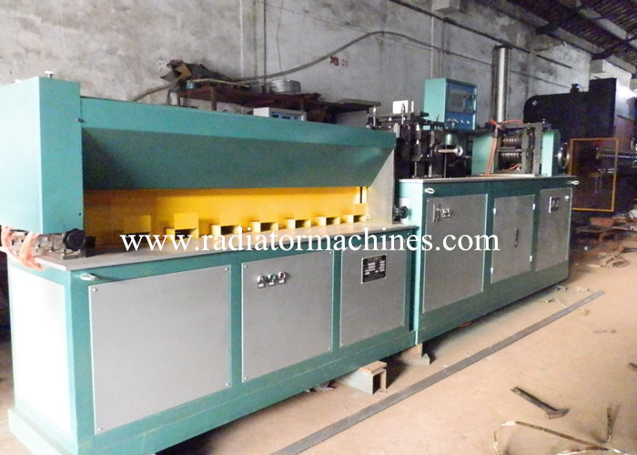 Copper Radiator Fin Machine , Radiator Manufacturing Equipment Energy Saving