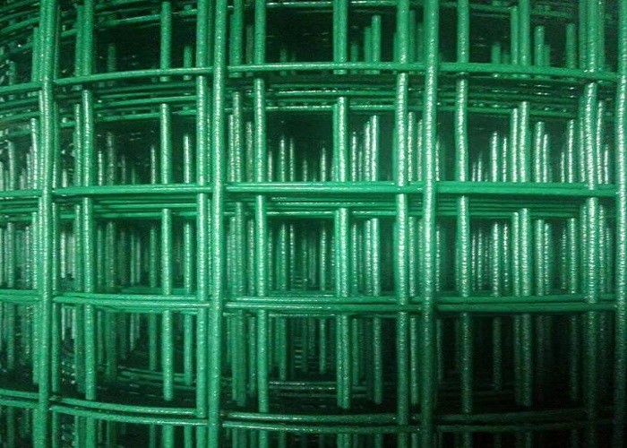 Square Hole Powder Coated Wire Mesh Panels , Galvanised Weld Mesh Sheet