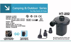 China HT-202 Two-way Electric Air Pump In Camping &amp; outdoor wholesale