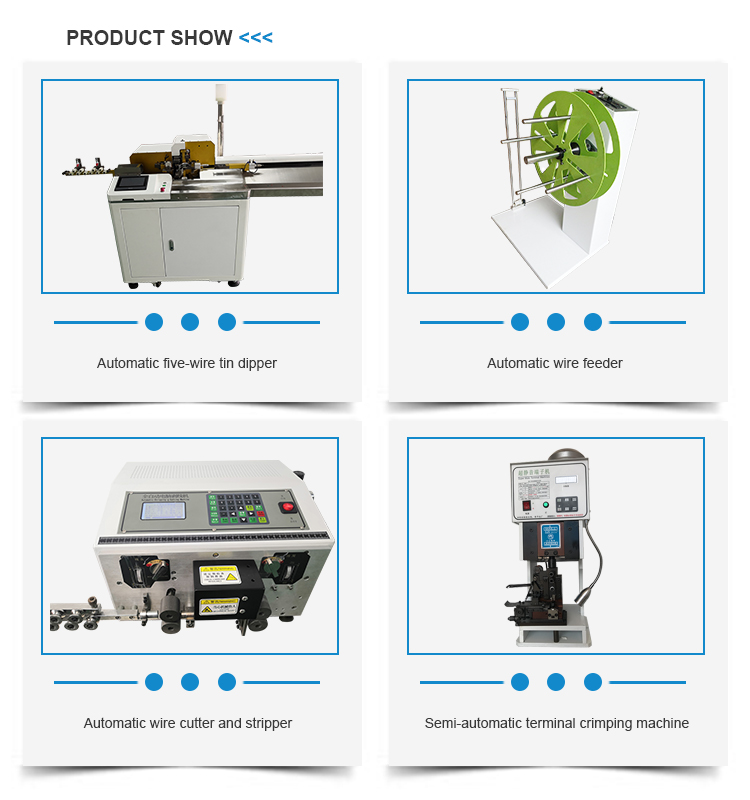 0.75KW Copper Wire Stripping and Terminal Crimping Machine for 1-7mm Stripping Length