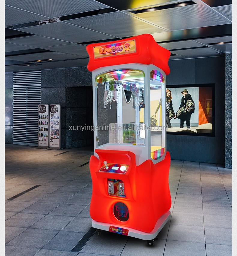 50KG Metal Acrylic Plastic Mini Claw Crane Vending Machine for Your Business Needs