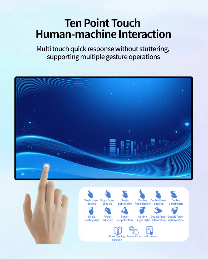 43 inch large screen Andorid wifi touch screen Real-time Clock Supported totem digital signage with LCD Display for pubilc store