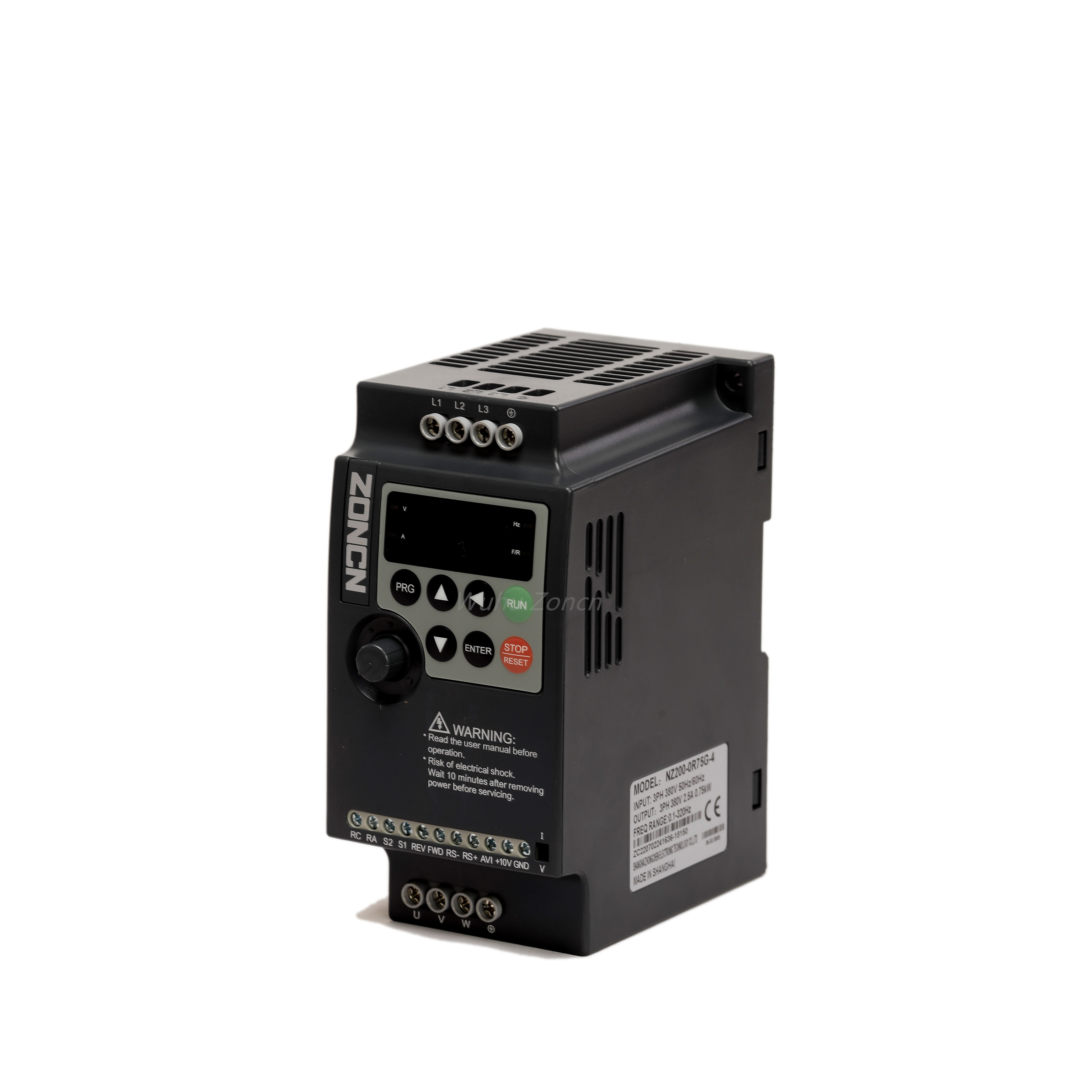 380V 0.75KW 3 Phase Variable Frequency Drive VFD NZ200 Series Vetor Control Inverter