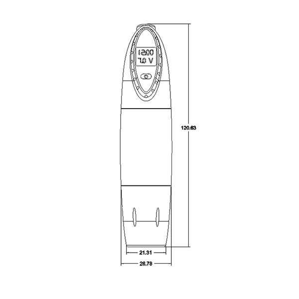 Lithium Polymer Battery Rechargeable Tattoo Pen Gray Color 120.63mm Length