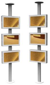 China DT61 Outdoor 3 screen media digital signage wholesale