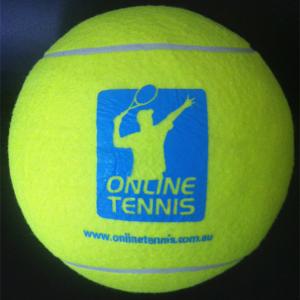 China 9.5'' Inflatable jumbo toy Tennis Ball,yellow big ball wholesale