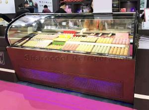 China Air Cooling 220V 50Hz Ice Cream Display Freezer Gelato Showcase Freezer wholesale