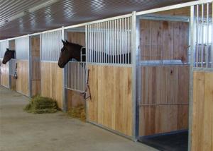 China Ultimate Modular Horse Stall Fronts Bamboo / Pine Infill Option Avaliable OEM on sale