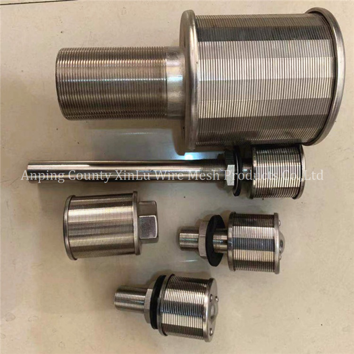 Spray Screen Nozzle With Calibration For Water Spray, Wedge Wire Filter Johnson Strainer Nozzle