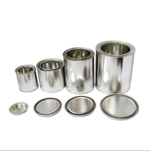 China 1L Paint Pail Bucket Waterproof Metal Lid Mini Tin Pails wholesale