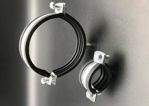 China Zinc Plated Steel Rubber Lined EPDM Pipe Clamps wholesale