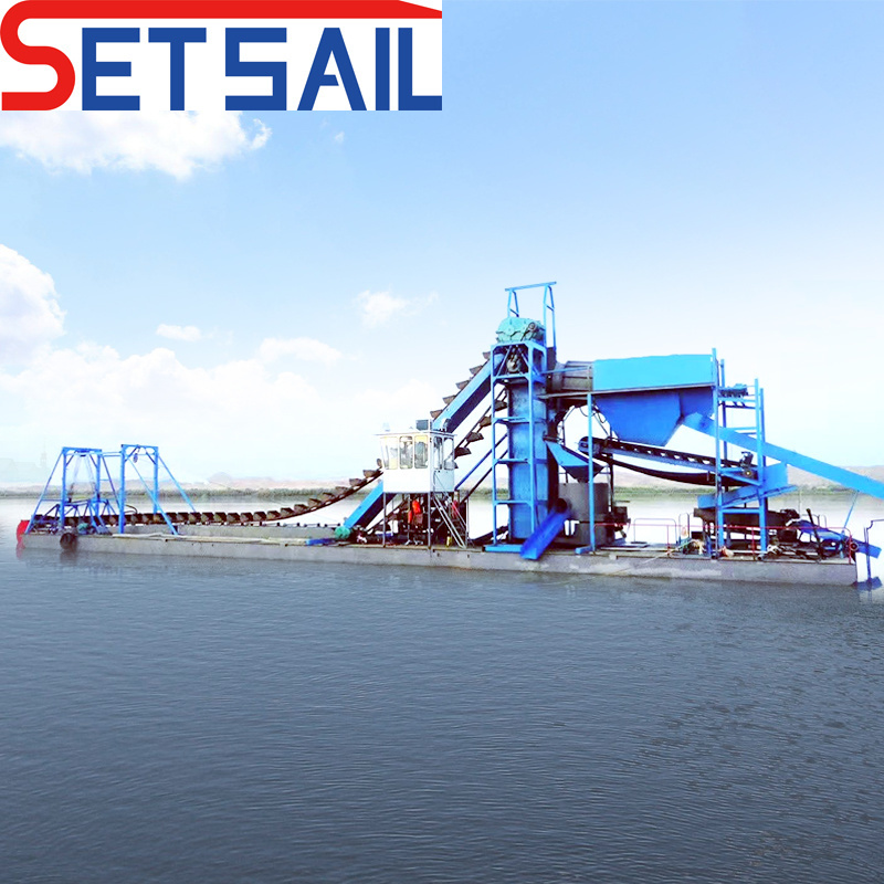 Hydraulic River Gold Diamond Mining Dredger Used in River