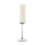 Customized Transparent Crystal Glass Gift Gold Decal Champagne Glass OEM