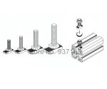 Silver M8x16 M8x20 Tee Slot Bolts 3030 Aluminum Extrusion Parts