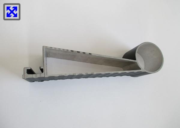 Powder Coating Black Aluminium Profile , Aluminium Structural Profiles Length