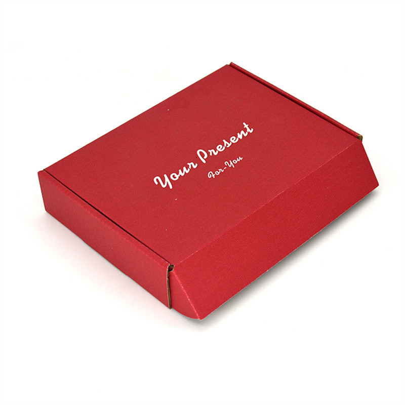 90d Red Corrugated Mailing Boxes Glossy / Matt Lamination With Logo