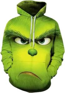China Unisex Christmas Hoodie Novelty Sweatshirt , Halloween Pullover Hooded With Pocket wholesale
