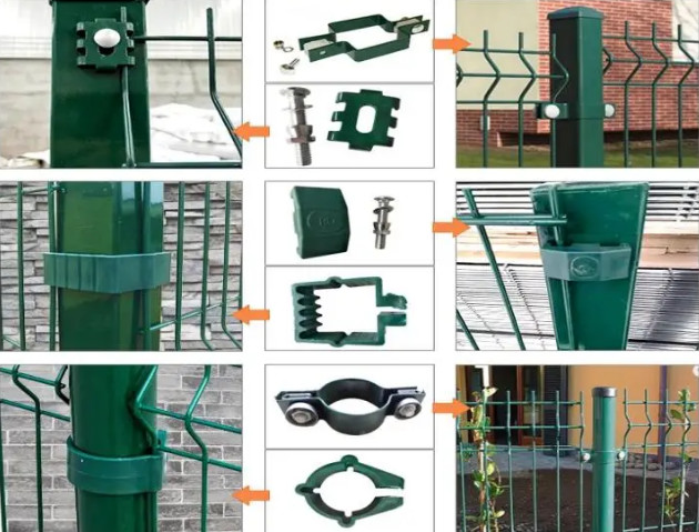 Galvanized 100x300mm Curved V Mesh Security Fencing