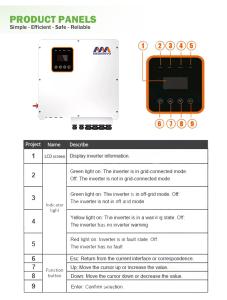 China Commercial Hybrid On Grid Inverter 5kva 10kw 20kw 30kw 50kw 80kw 100kw wholesale
