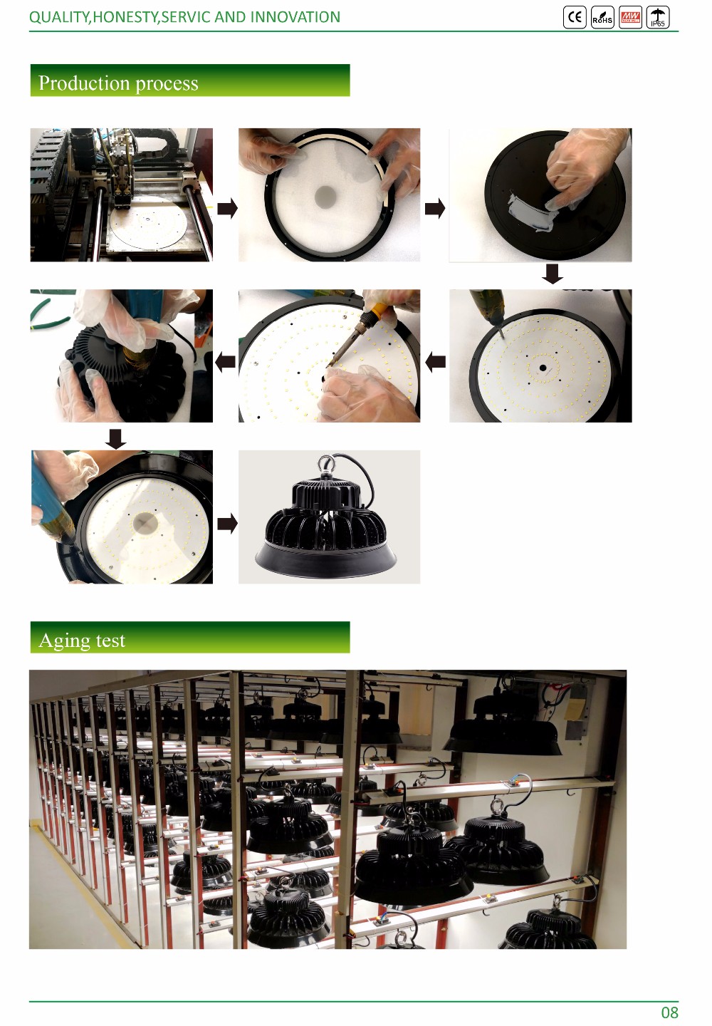 240W LED UFO High Bay Light Industrial Warehouse Lighting AC200-277V 5 Years Warranty