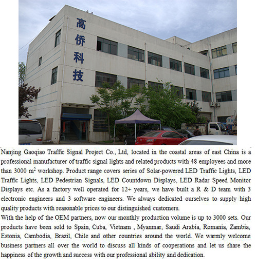 200mm countdown timer red light integrated traffic light for pedestrian square shape