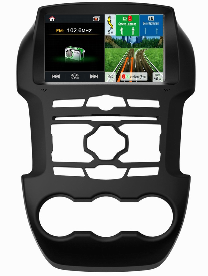 Ouchuangbo newest car DVD for Ford Ranger 2013 with Virtual 20 disc automatical playing 3D GPS navigation OCB-245