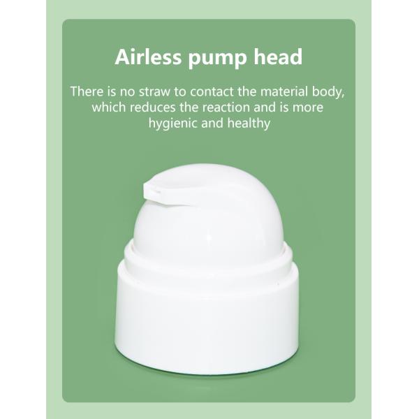 Round PET Airless Dispenser Pump Bottle 50ml 80ml For Personal Care