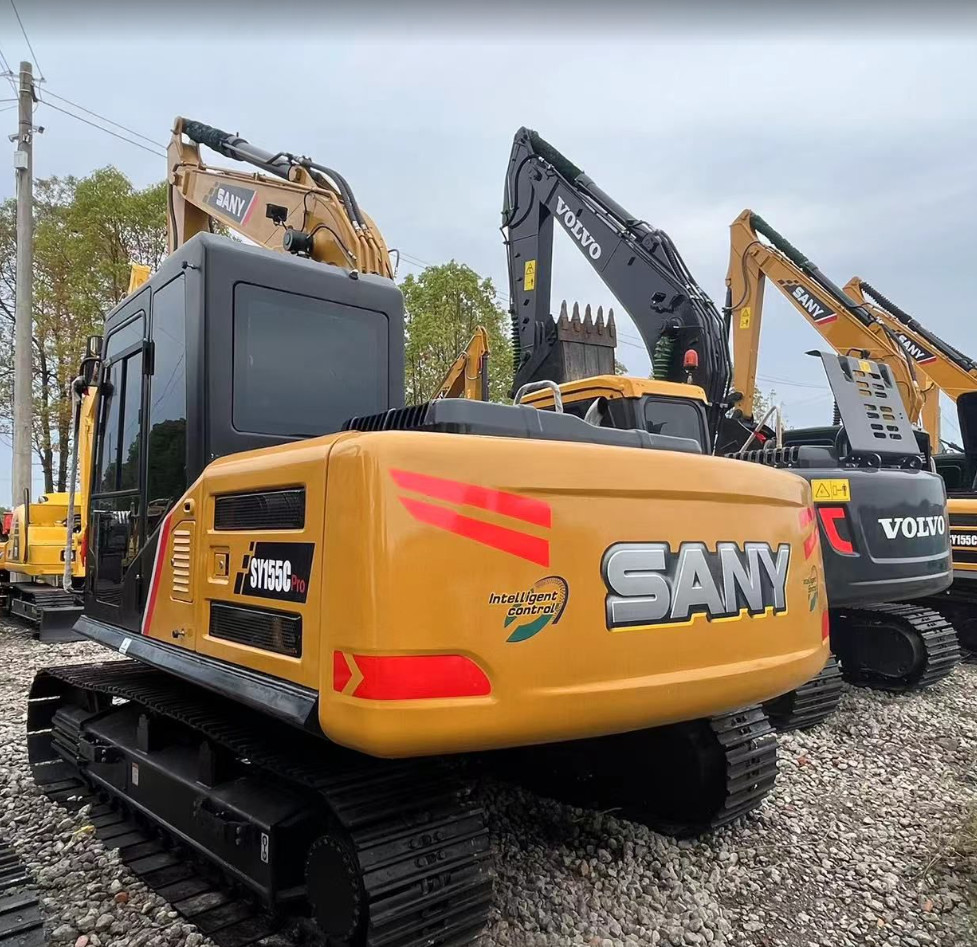 Good Condition Used Sany 155C Excavators 15 Ton Medium Secondhand Construction Machine