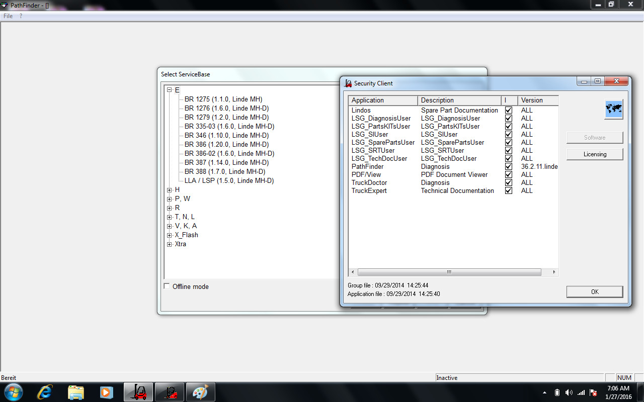 CF52 Laptop Linde Forklift Heavy Equipment Scan Tool Software Linde Pathfinder Plus Doctor Truckexpert