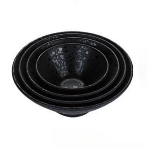 China Matte Finish Melamine Soup Bowl - Serving Bowl Black wholesale