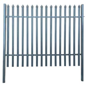 China Height 1500mm D Section Palisade Fencing Pales PVC Coated wholesale