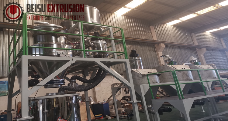 Fully Automatic 2000kg/h Pvc Mixer Machine With Online Dosing System
