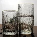 Creative Embossed Stump Whiskey Glasses , Engraved Whiskey Glasses