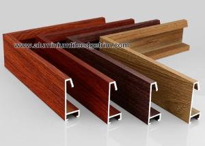 China Custom Wood Grain Copy Aluminium Picture Frame Mouldings Profiles wholesale