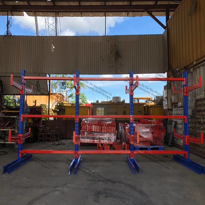 H Beam Cantilever Racking Systems 3.5T Cantilever Metal Shelving
