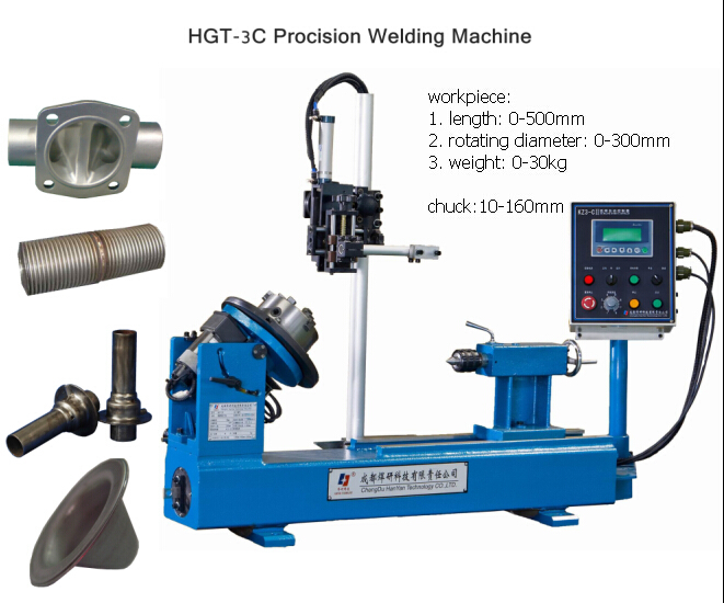 HGT-3C Lathe Circumferential Welder Automatic Pipe / Cylinder Welding Machine