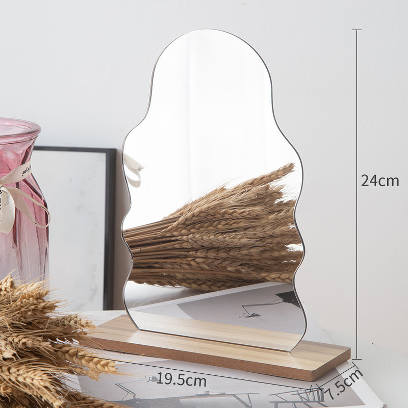 Contemporary Double Sided Acrylic Mirror Tabletop for Home Decor