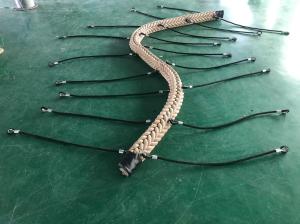 China Sandy Color Polyester 12 Strands Rope Bridge 150mmx4200mm wholesale