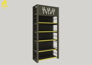 China Heavy Duty Supermarket Storage Racks For Oils / Rice Display Light Gray Color wholesale