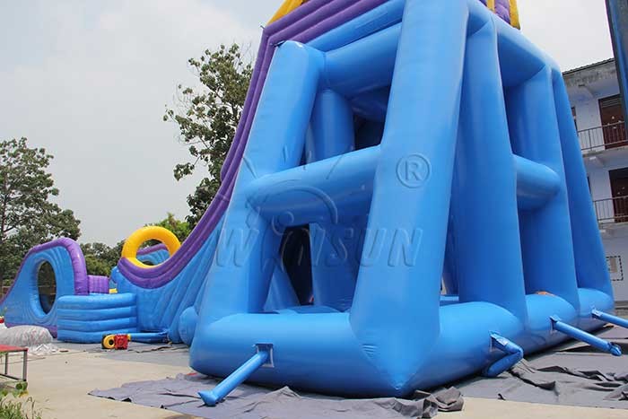 Drop Kick Giant Inflatable Sports Games / Water Slide 0.9mm PVC Made