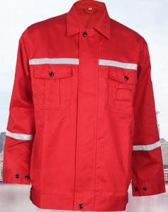 China High Visibility Mens Reflective Jacket , Custom Logo Red Reflective Coat wholesale