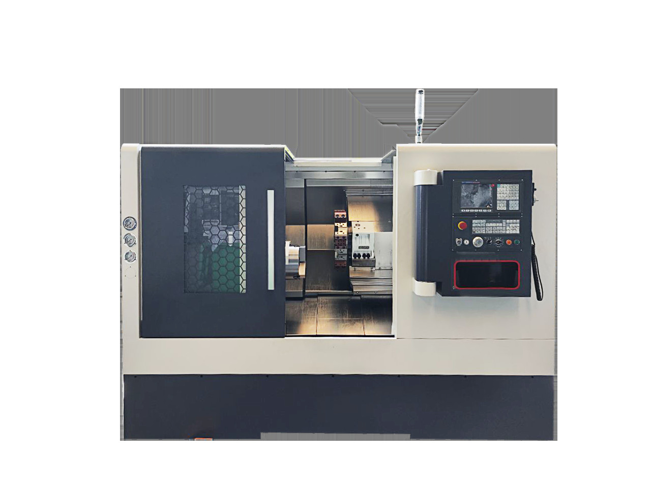 Turret Slant Bed CNC Lathe Machine 45 Degree Tck50 Hydraulic Chuck Servo