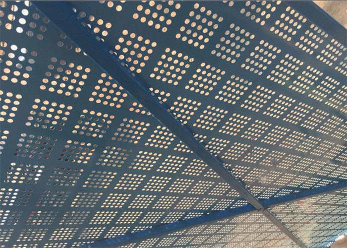 Powder Coated 0.5mm Plate Perimeter Safety Screens Construction Protection