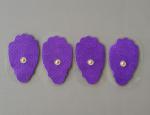 Palm snap adhesive tens electrode pads for tens massage