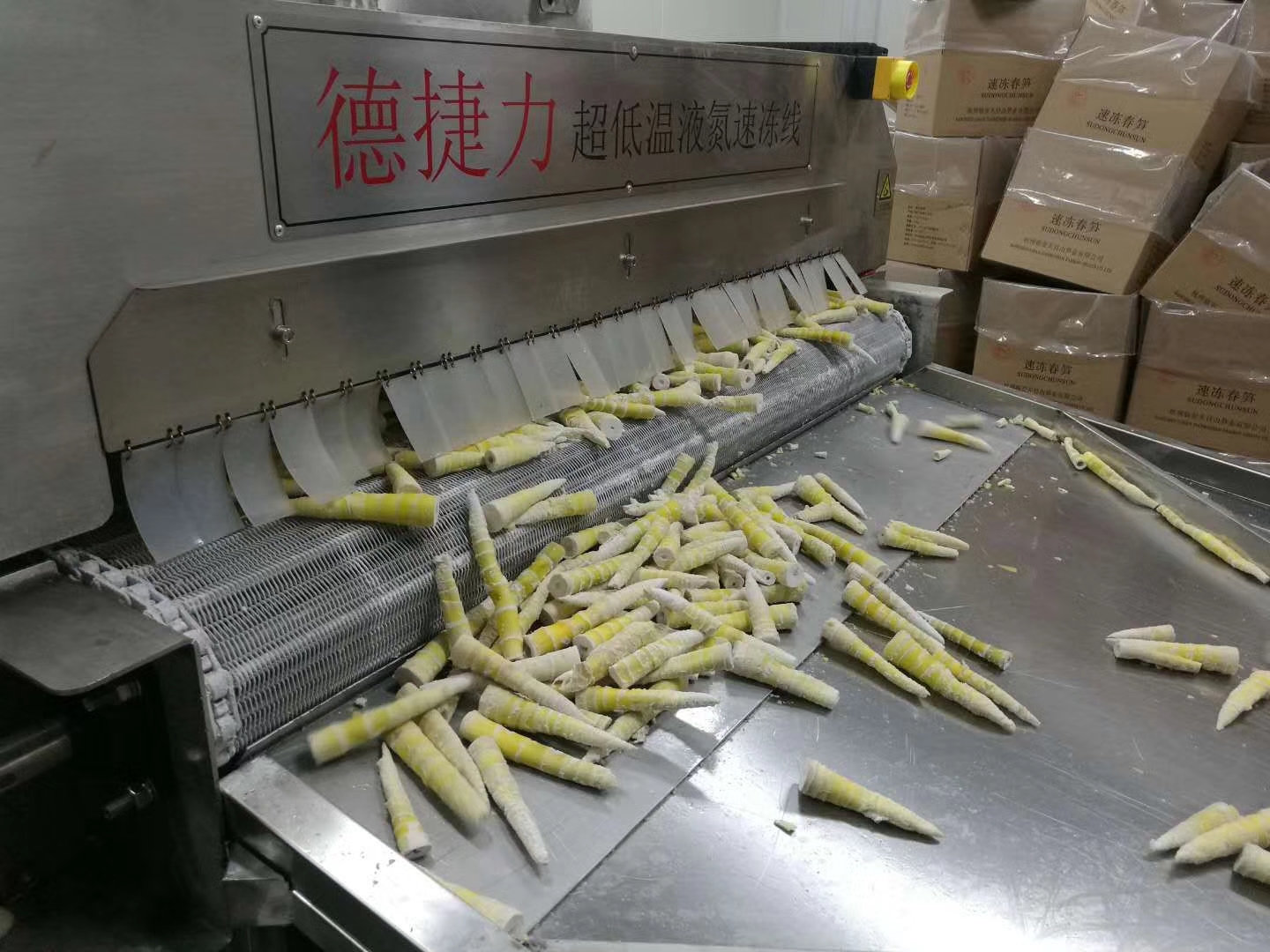 Ultra Low Temperature ODM Liquid Nitrogen Tunnel Quick Frozen Machine