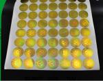 Permanent Adhesive Security Hologram Sticker Uv Printing
